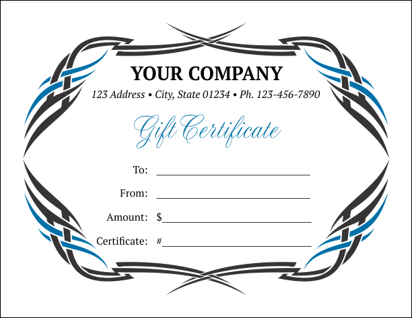 Gift Certificate Template 6